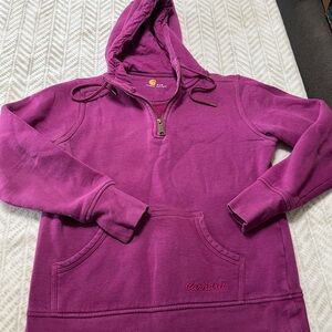 Carhartt S Magenta Full Zip Sweatshirt